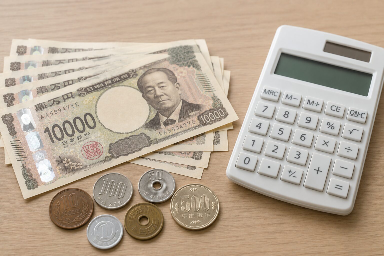 お金と電卓