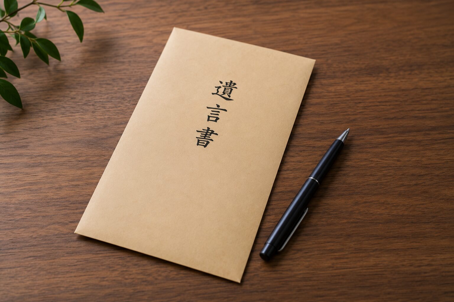 遺言書とボールペン