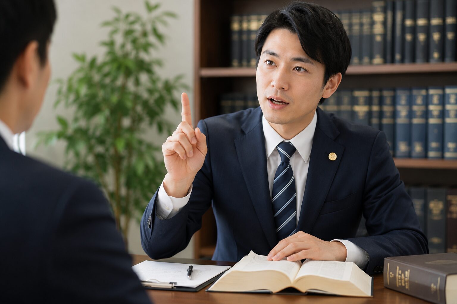 弁護士が解説している様子