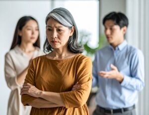 相続税の申告期限が迫る中、前妻の子どもからの圧力に悩んだ後妻が、弁護士とともに法定相続分を確保した事例