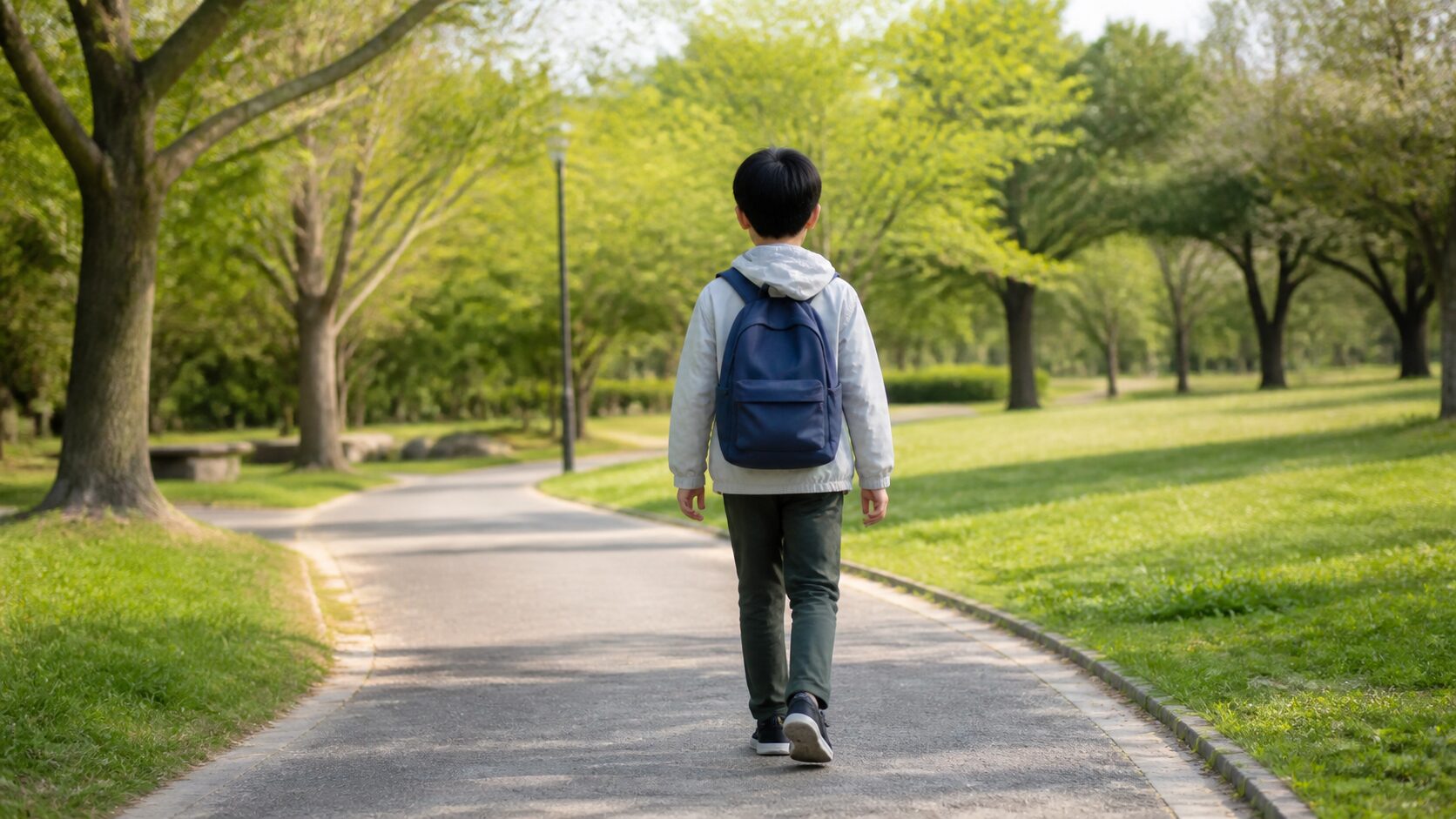 子どもの後ろ姿