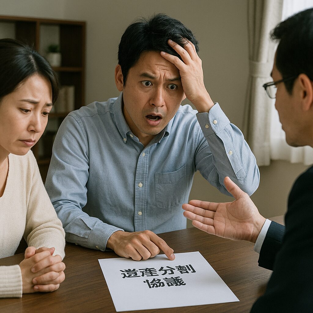 非嫡出子がいることを知らずに遺産分割をしてしまった様子