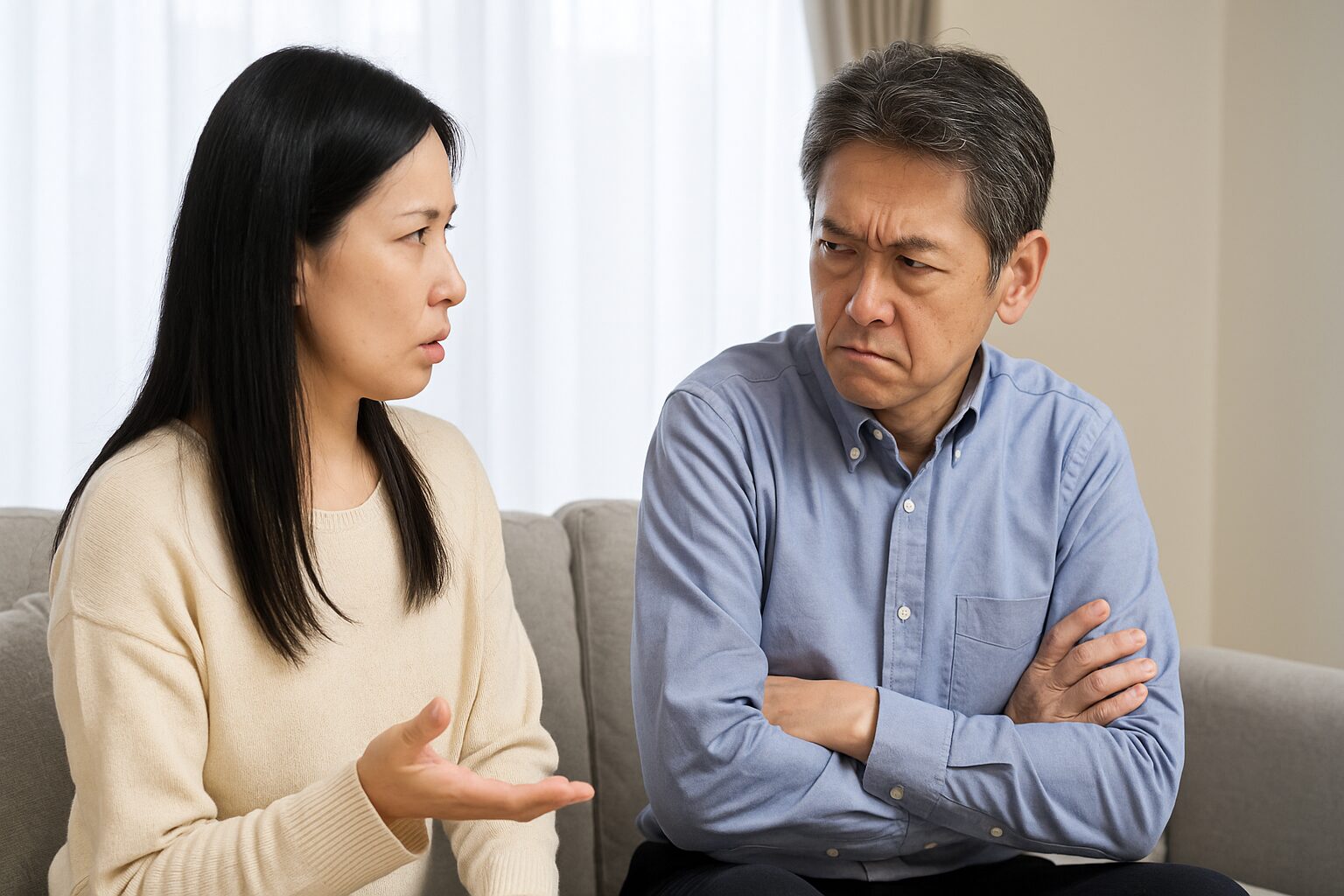 内縁の相続に揉めている様子