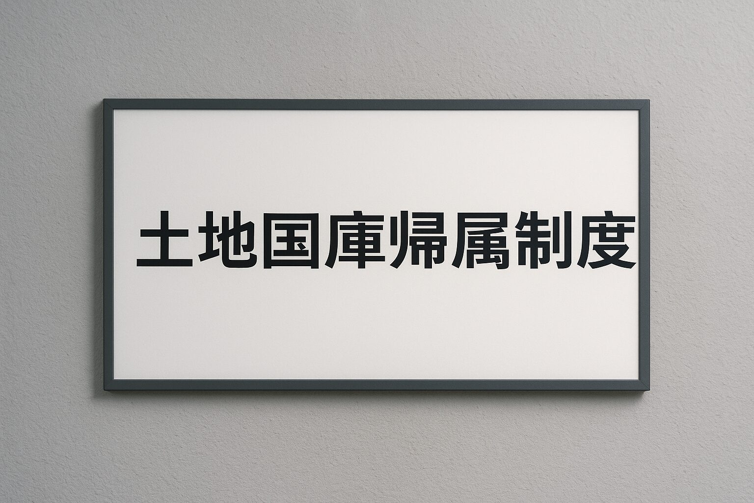 土地国庫帰属制度