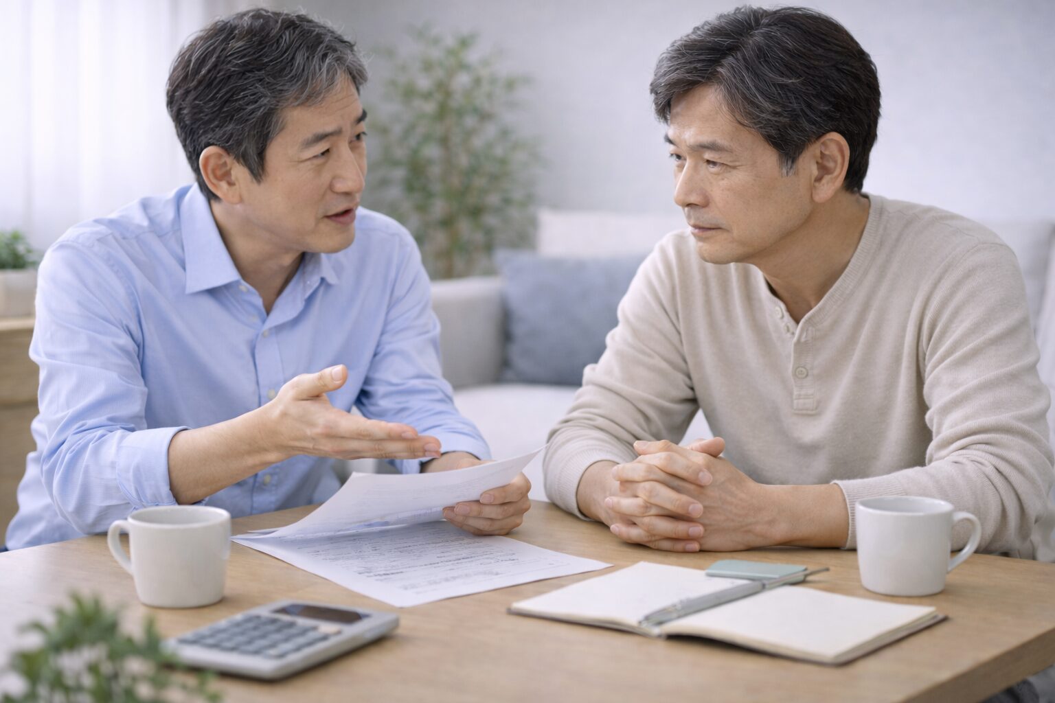 兄弟の話し合い