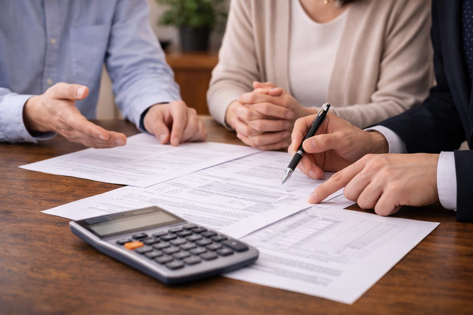 話し合いをしている人たち