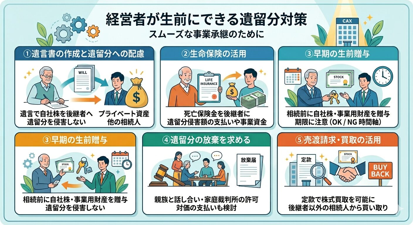 経営者が生前にできる遺留分対策