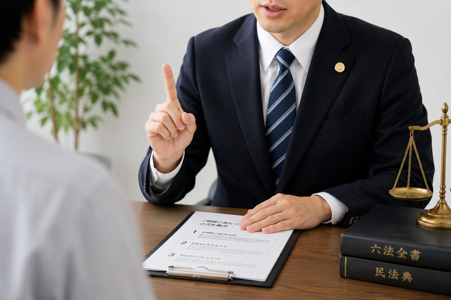 弁護士が解説している様子