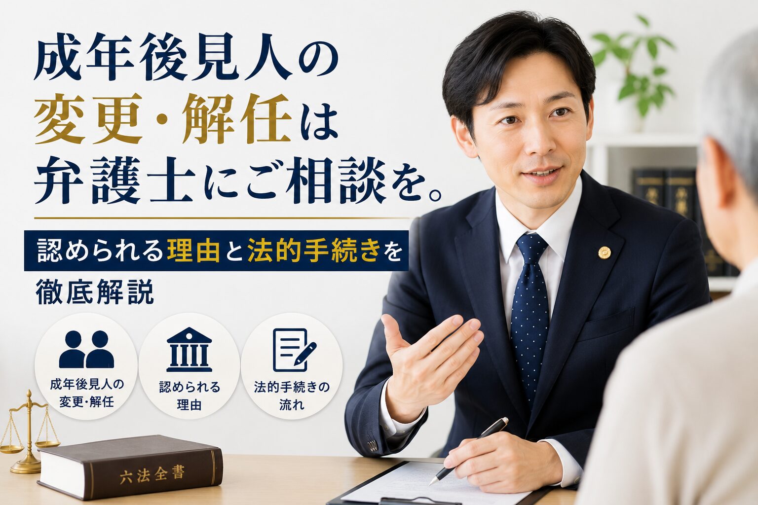 成年後見人の変更・解任は弁護士にご相談を。認められる理由と法的手続きを徹底解説