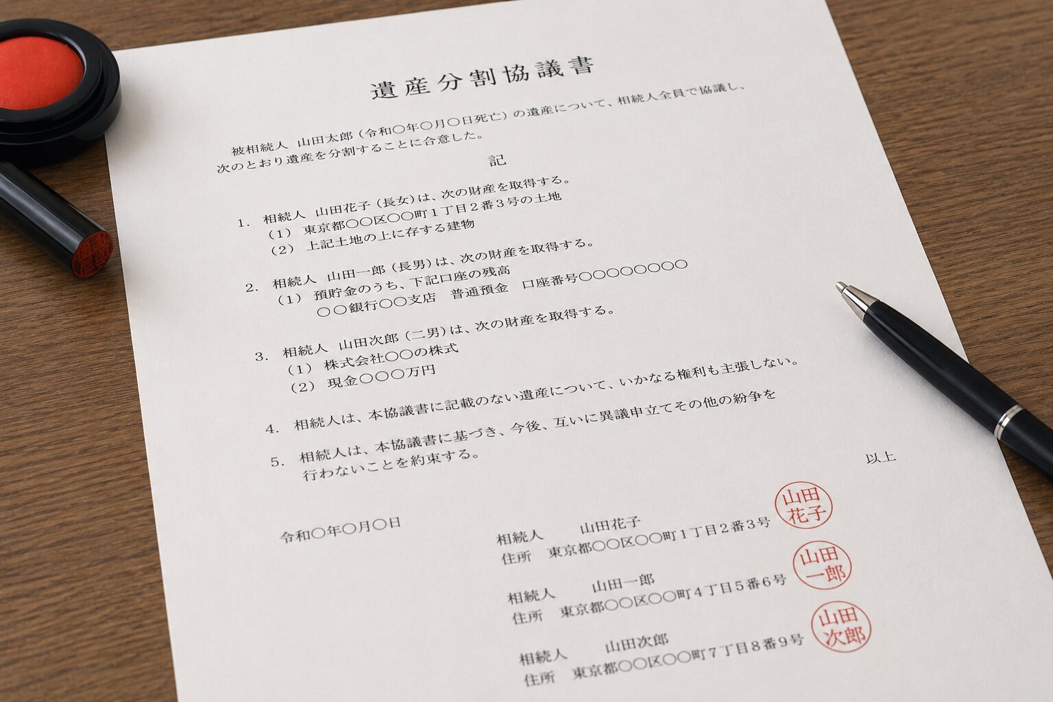 遺産分割協議書