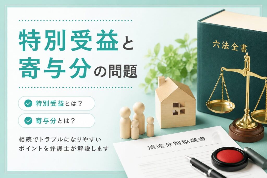 特別受益と寄与分の問題