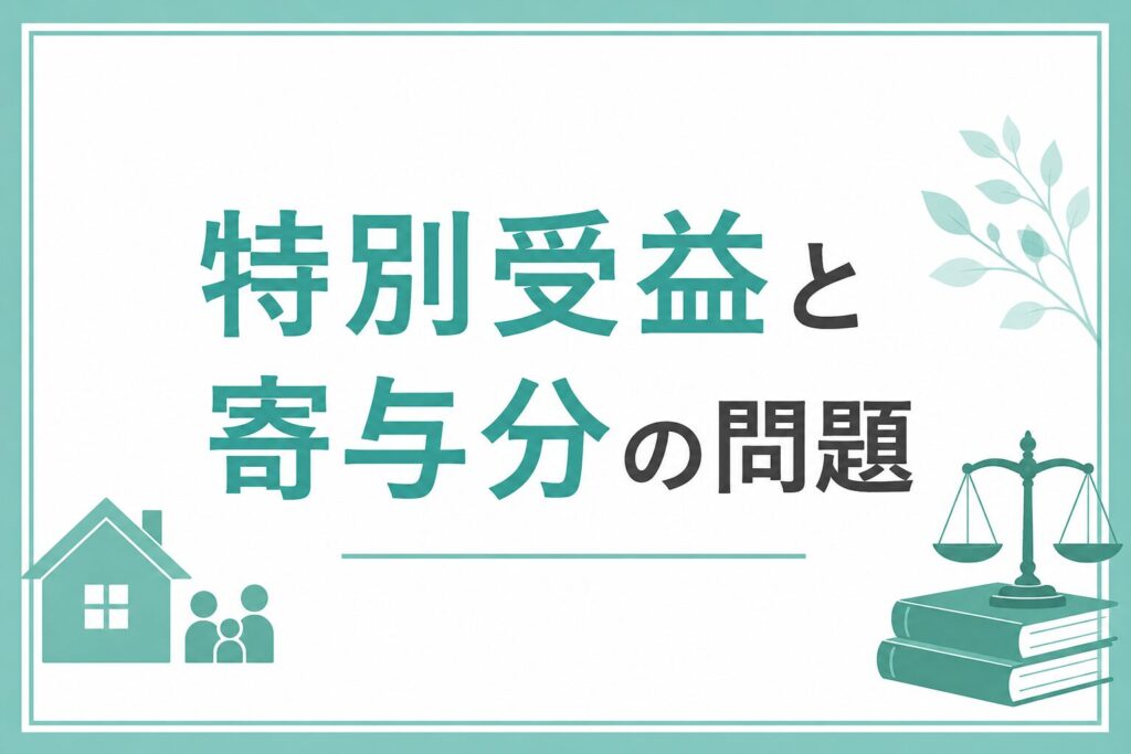 特別受益と寄与分の問題