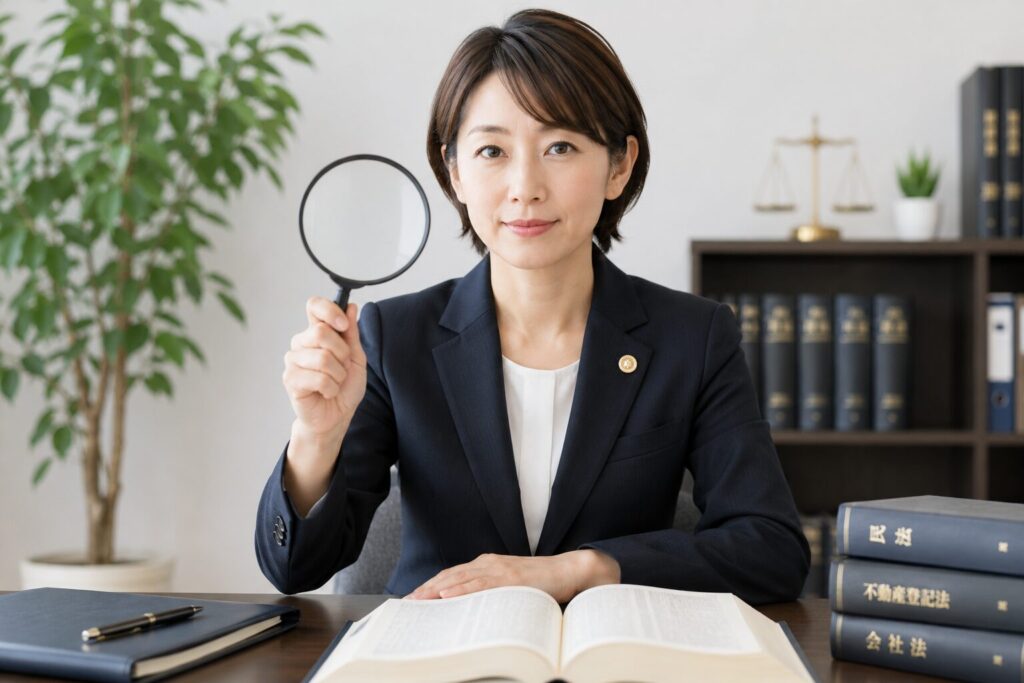 弁護士と虫眼鏡