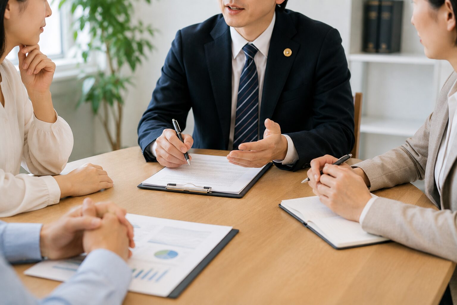 話し合いをしている様子