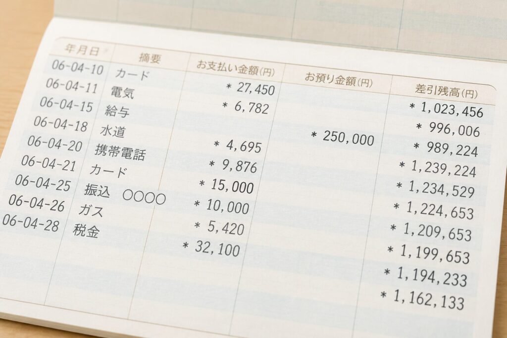 口座の残高
