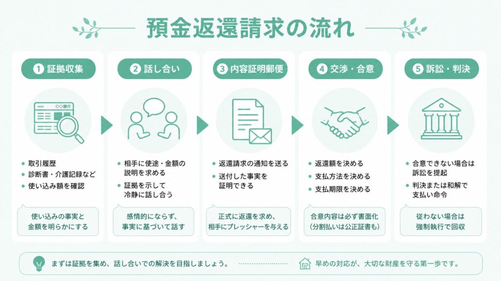 過払金返還請求の流れ