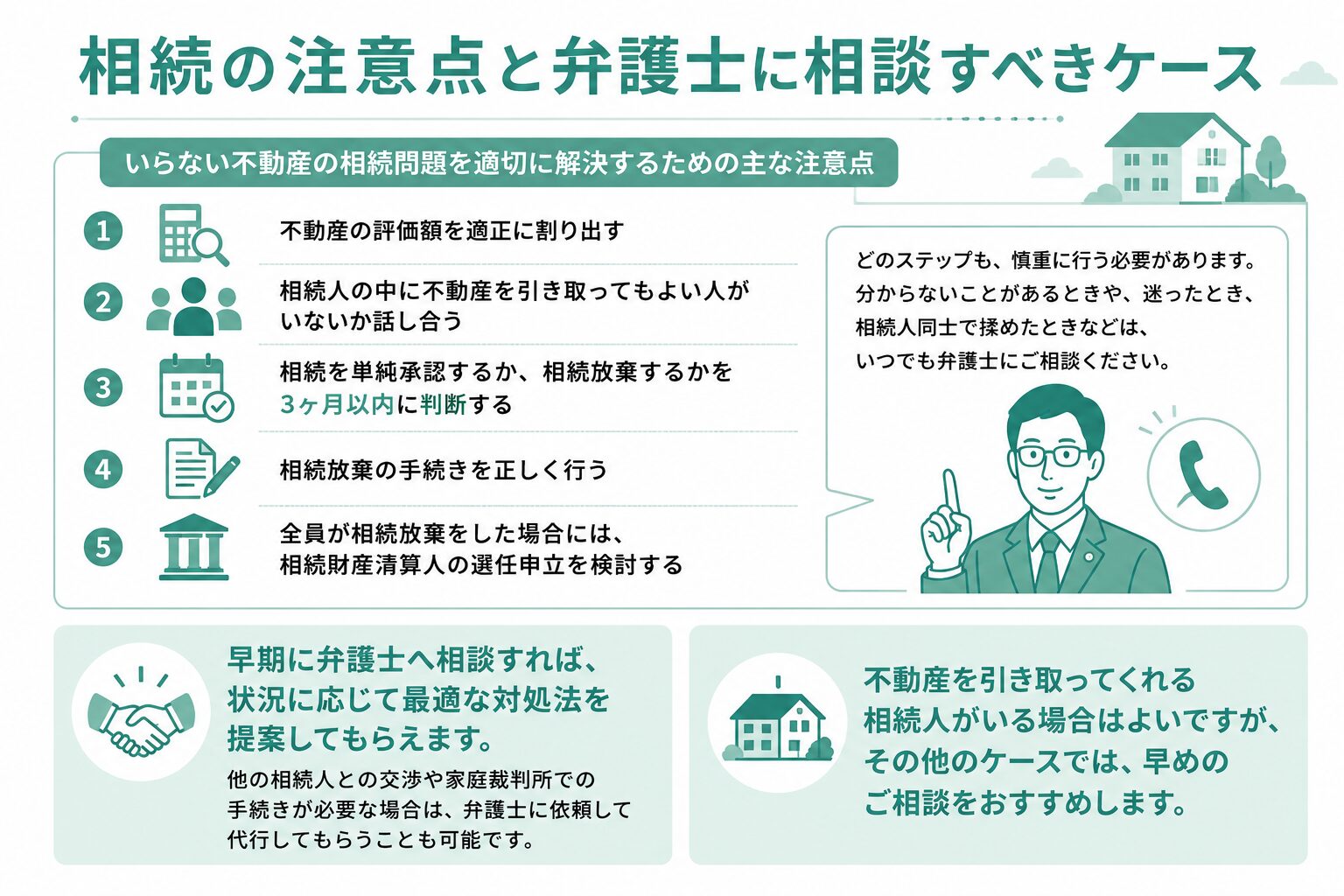相続の注意点と弁護士に相談すべきケース