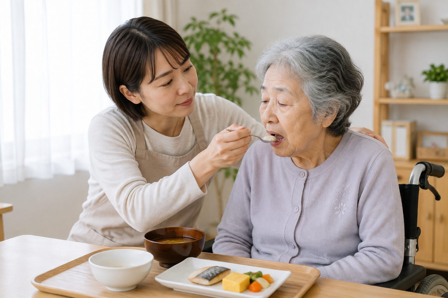 介護をしている様子